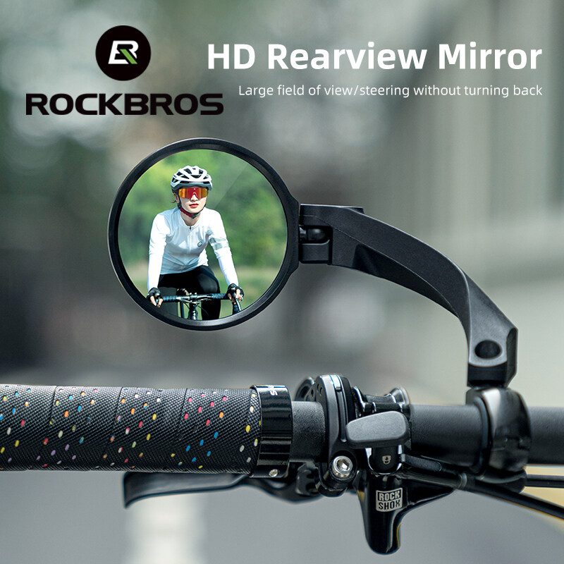 ROCKBRSO HD View MTB Road Bike Rearview Mirrors 360 Angle Adjustable Handlebar Big Vision Multi angle Wide Range Rearview Mirror For Bickcle Accessories Lazada PH