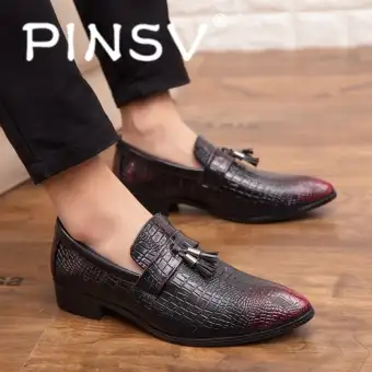 lazada leather shoes