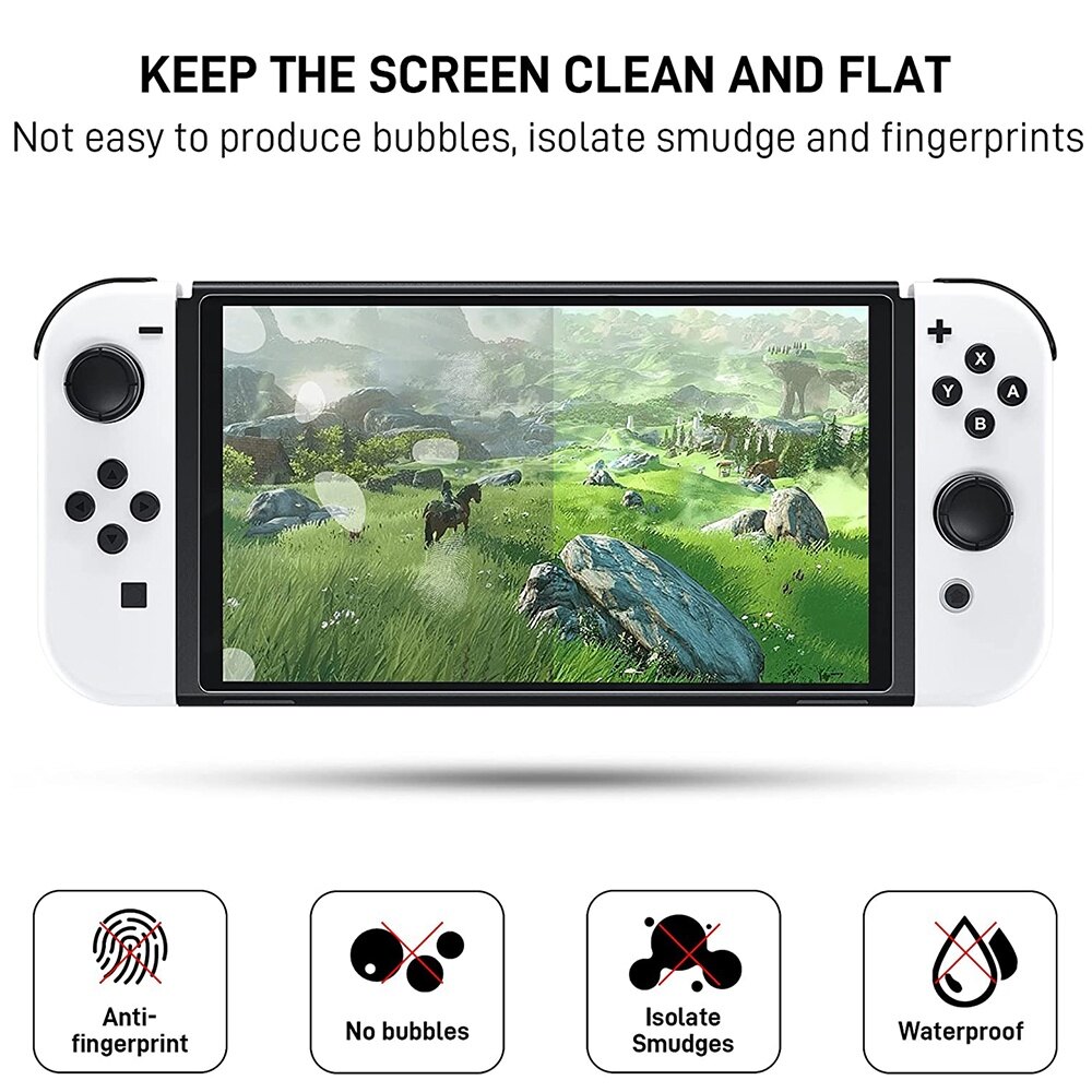 3 Chiếc Kính Cường Lực Cho Nintendo Switch Kính Bảo Vệ OLED Bảo Vệ Màn Hình 9H HD Cho NS OLED Phụ Kiện Trò Chơi