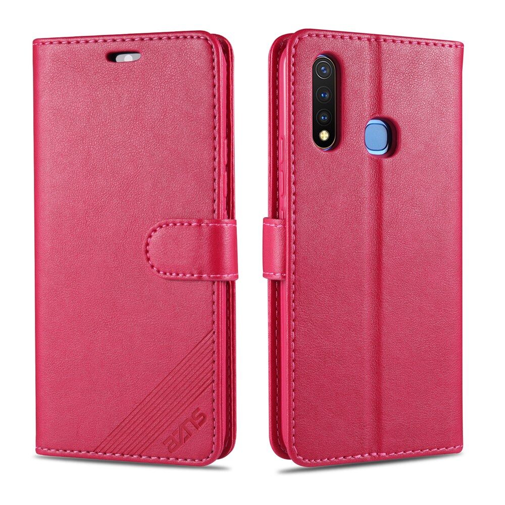 For Vivo Y19/Vivo U3/Vivo Y5S Wallet PU Leather Phone Case Book Flip Protective Soft TPU Back Cover Casing