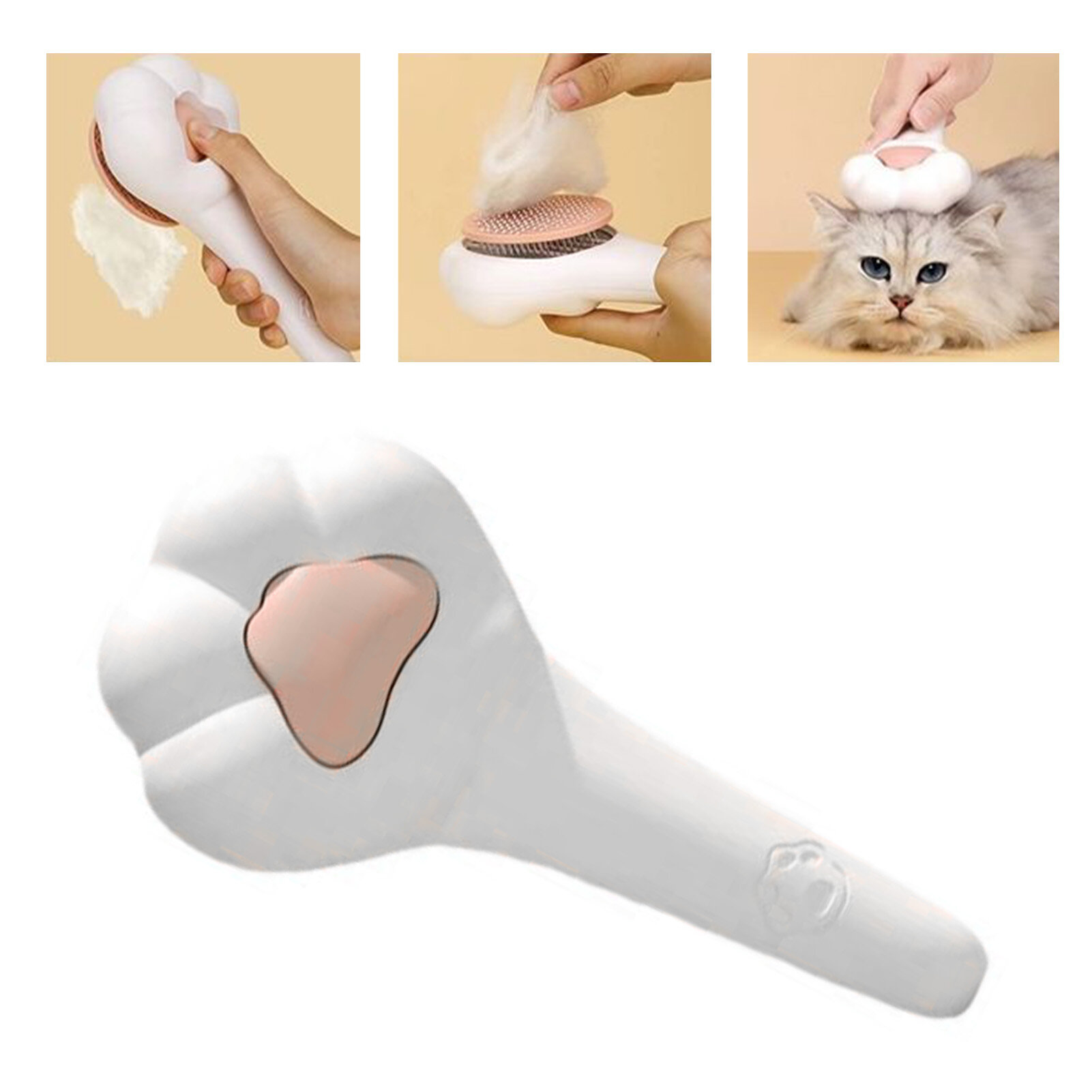 Mèo bàn chải đánh răng cho thú cưng tự làm sạch an toàn Massage mèo cưng rụng lông bàn chải cho chải chuốt