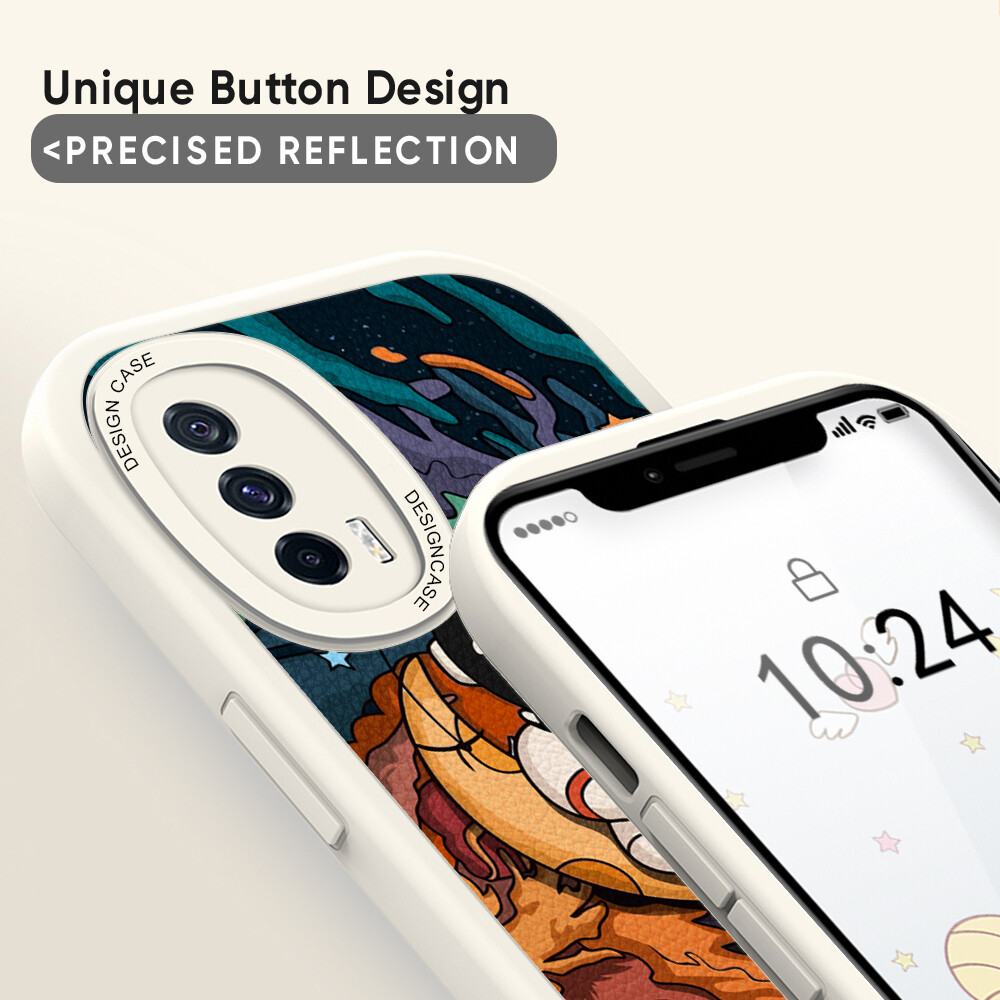 Jizetin Leather Casing For Xiaomi Redmi Note 7 Note 7 Pro Note 8 Note 8 Pro Handphone Casing Slim Skin Feeling Cartoon Astronaut Leather Back Casing Soft Silicone PU Leather Cover Phone Case