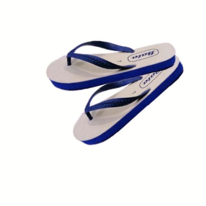 Bata blue and hot sale white slippers