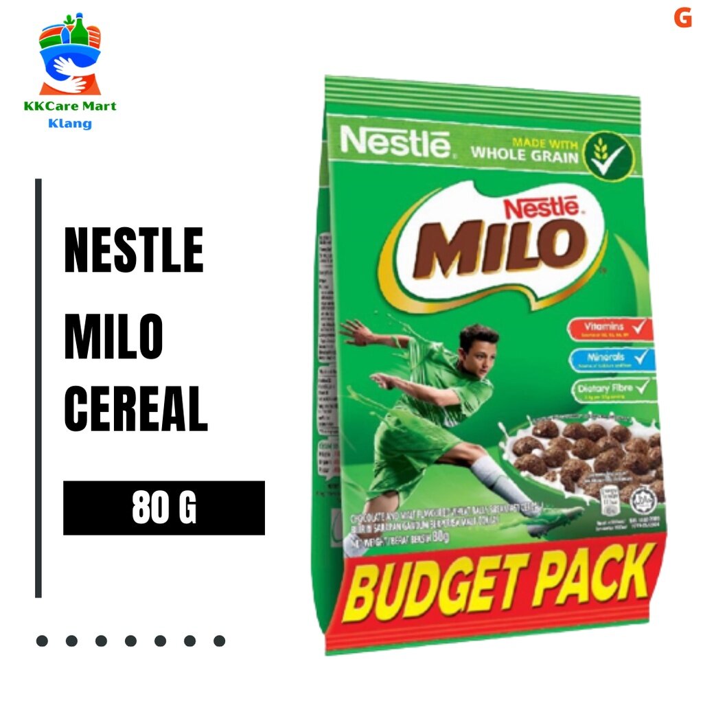 Nestle - Milo Breakfast Cereal 80g Bijirin Sarapan Milo 美禄早餐麦片 