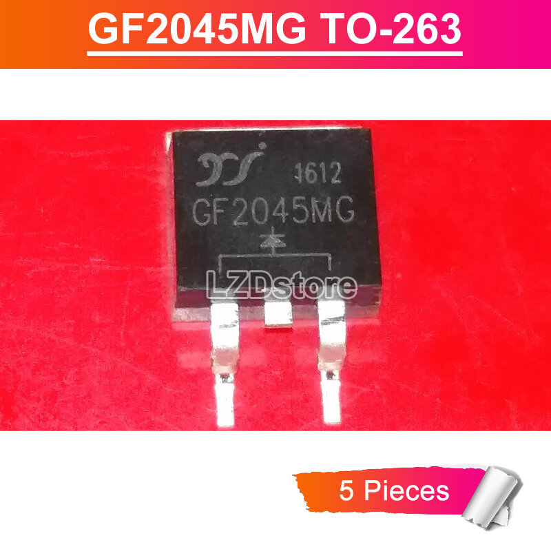 5pcs gf2045mg to-263 gf 2045 mg to263 smd 20a/45v schottky barrier rectifier diode new original