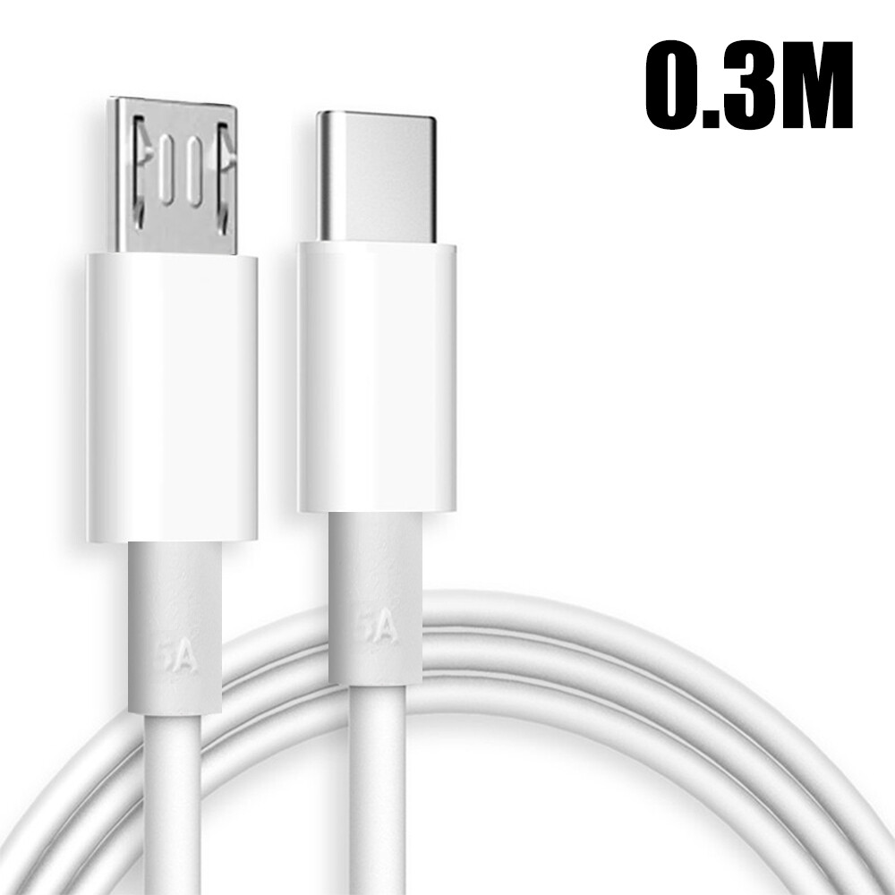 5A Type C to Micro USB Data Cable Mobile Phone Cables Fast Charging Sync Data Cord USB Adapter Cable Durable