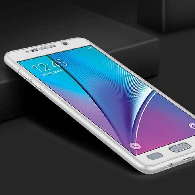 Zeallion Case For Samsung Galaxy Note 5/N9200 Solid Color 360 Degree Full Protective Case Hybrid PC Hard + Tempered Glass
