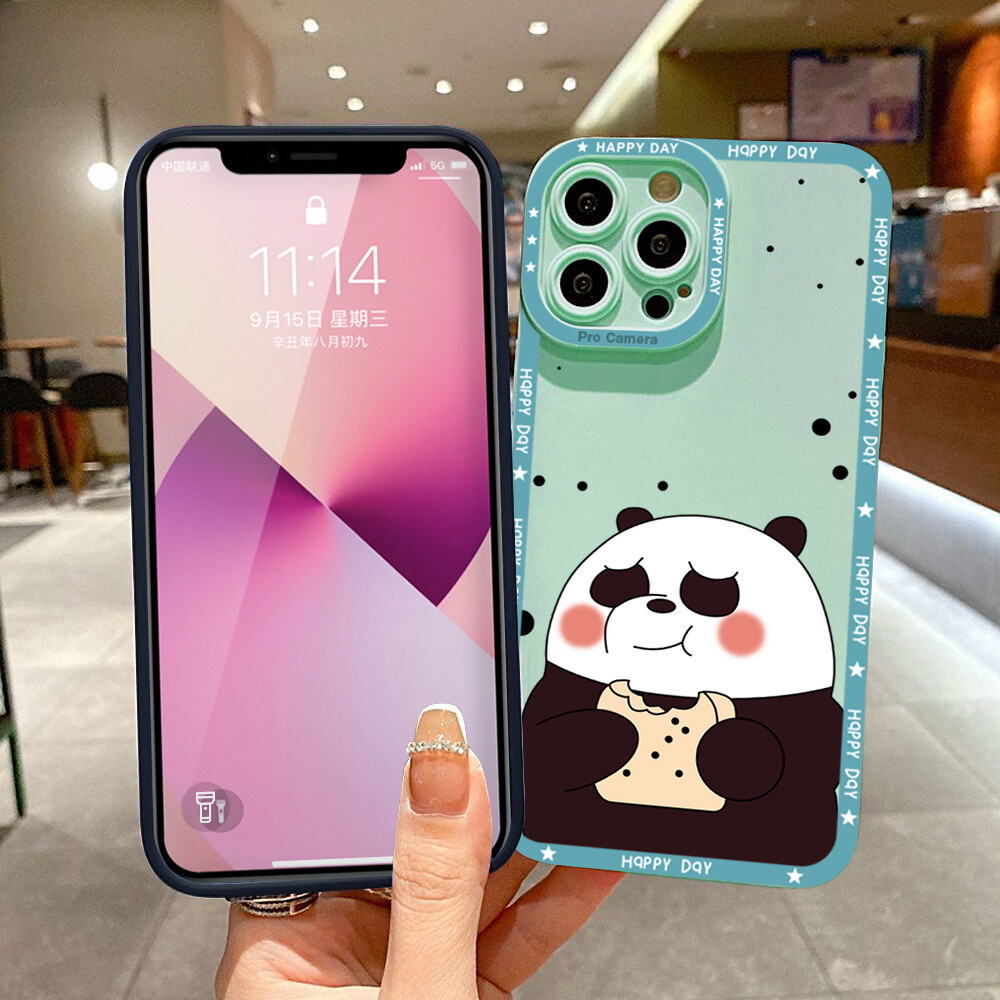Jinsouwe Phone Case Casing For Xiaomi Redmi Note 9 ,Note 9S ,Note9 Pro ,Note 8 ,Note8 Pro ,Note 7 ,Note7 Pro Case For Boys Girls Cartoon Panda Bear Case Soft Rubber Back Cover