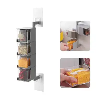 Buybowie 4 Tier Kitchen Spice Rack Organizer 360 Degree Rotating