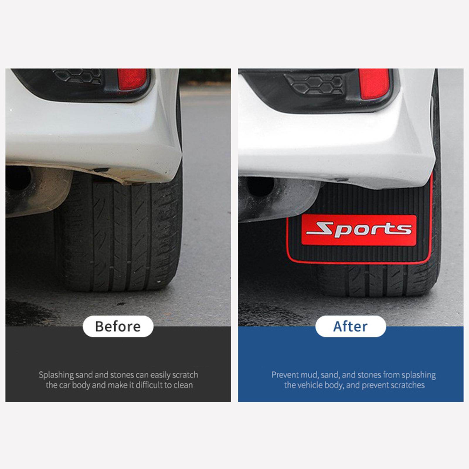 Blesiya Automotive Exterior Accessories Mud Flaps 4Pcs