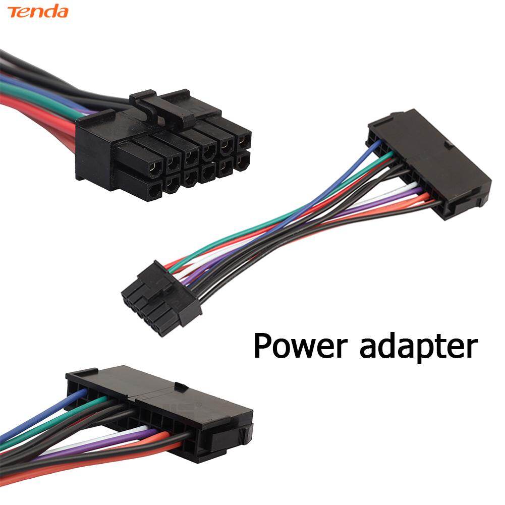 15cm ATX 24 Pin Motherboard Power Cable 12 Pin Converter Cord for Acer Q87H3-AM Computer Accessories