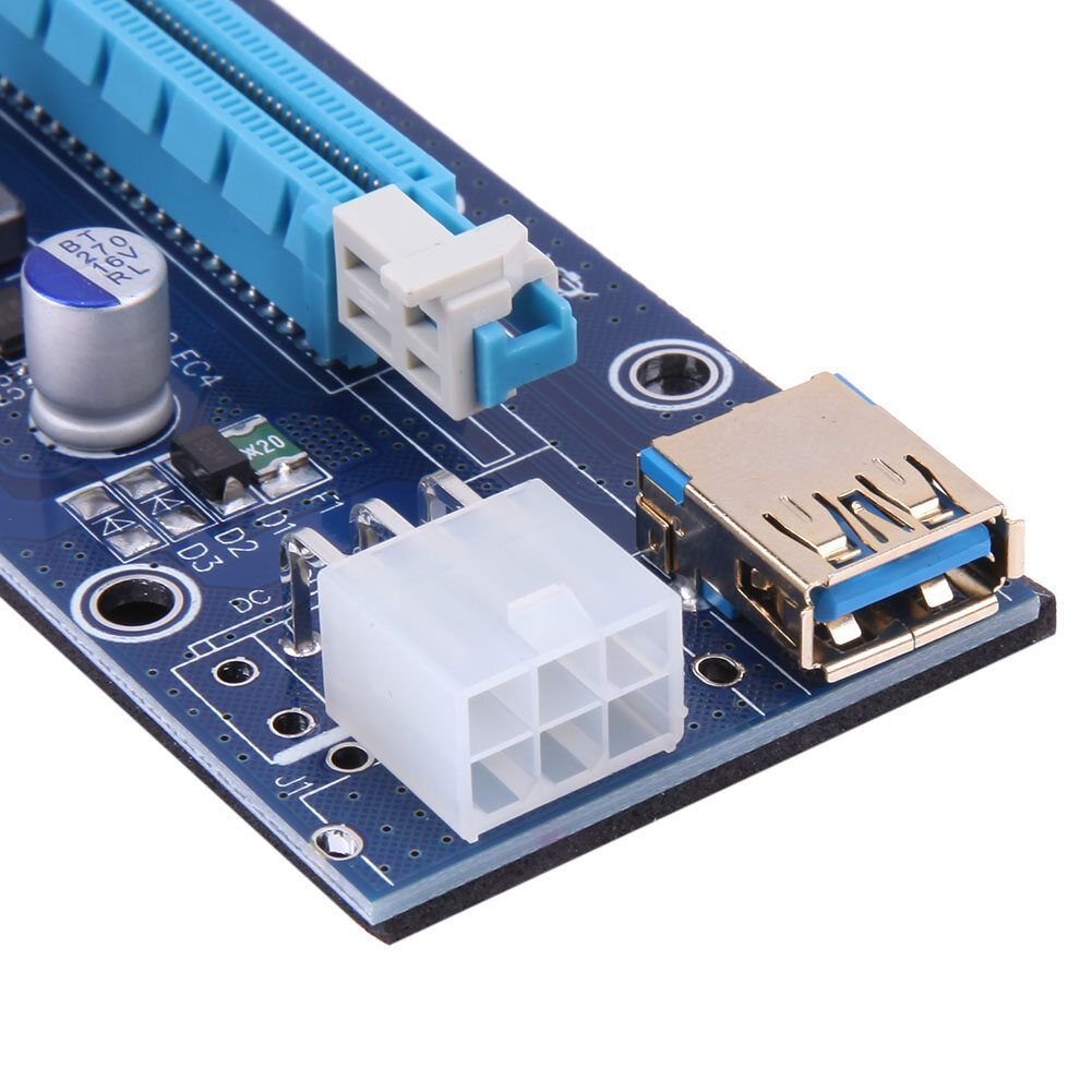 60Cm PCI-E Riser1 X 16X PCI-E USB3.0 009S Adapter Thẻ Cáp Cho Thợ Mỏ BTC