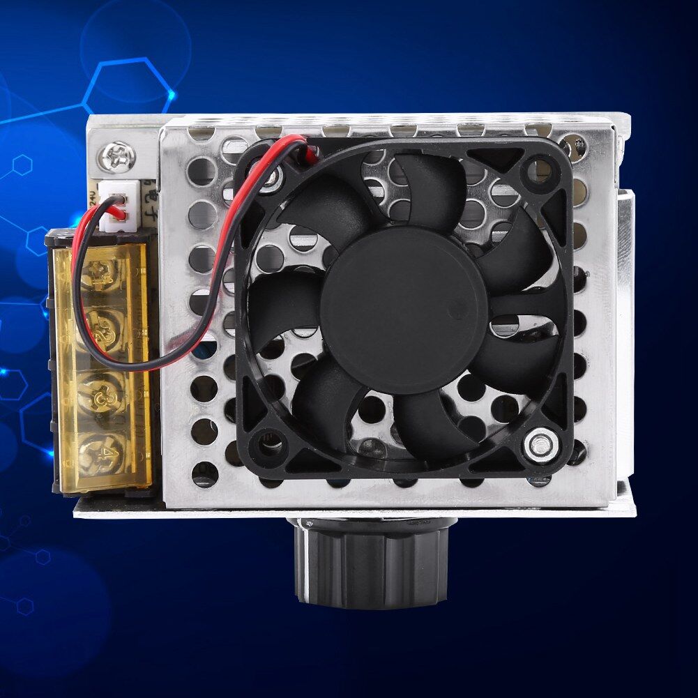 Zonejoy Bộ Điều Chỉnh Điện Áp 4000W Kìa Bộ Điều Khiển Tốc Độ Động Cơ Điều Chỉnh Nhiệt Độ Có Quạt