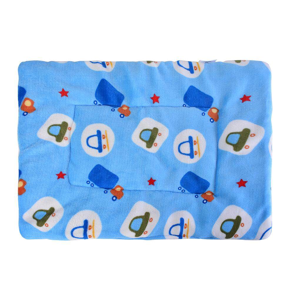 1Pcs L 55X70 Cm Biru Mobil Anjing Peliharaan Selimut Tebal Softpuppy Kucing Matras Hangat Rumah Kandang Anjing Pad Hangat Musim Dingin Mewah sarang Hewan Nyaman untuk Kecil Sedang Besar Anjing
