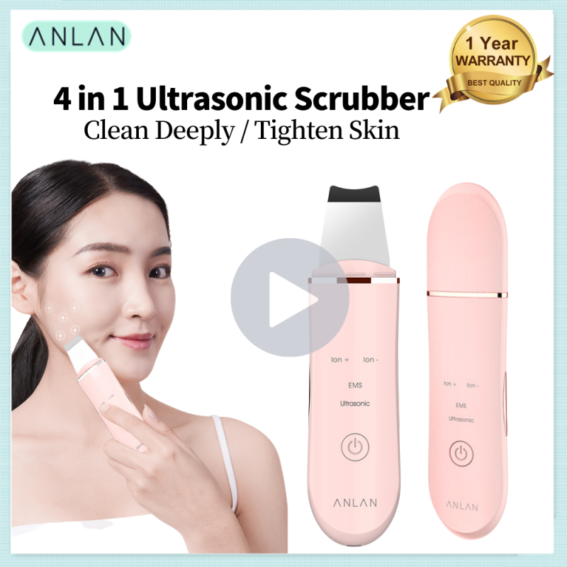 Buy ANLAN Ultrasonic Skin Scrubber Blackhead Remover Deep Face Cleaner Micro Current Facial Skin Tightening Tool Singapore