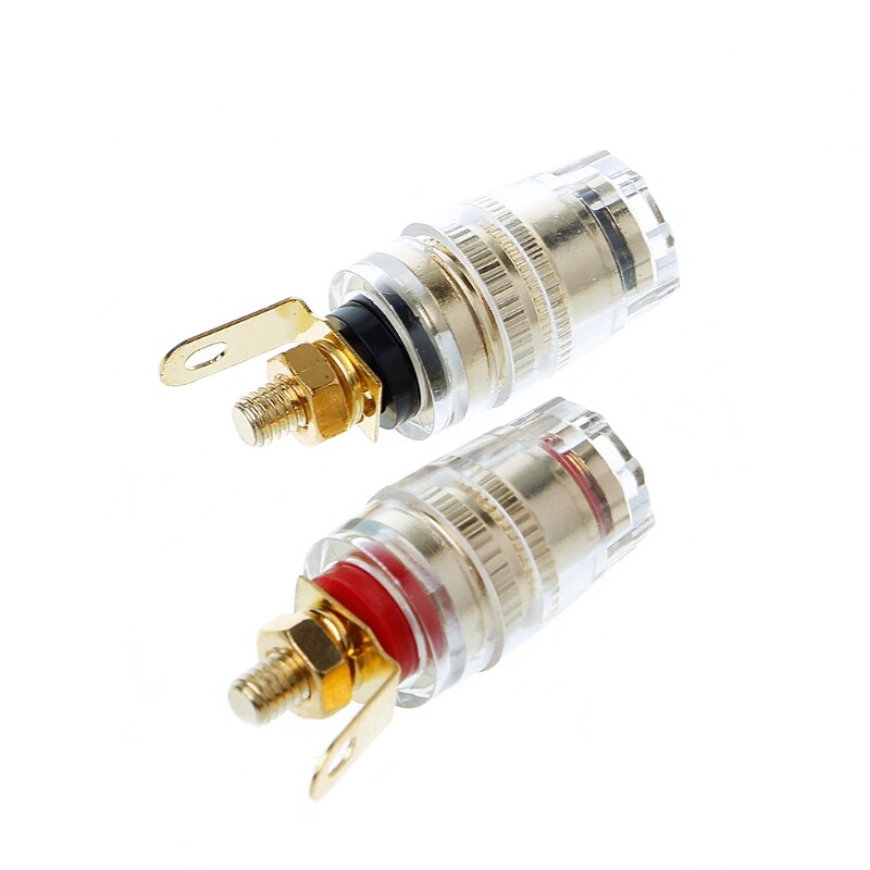 1 Pair 4mm Binding Post Terminal Speaker Test Banana Plug Socket Connector Amplifier Speaker