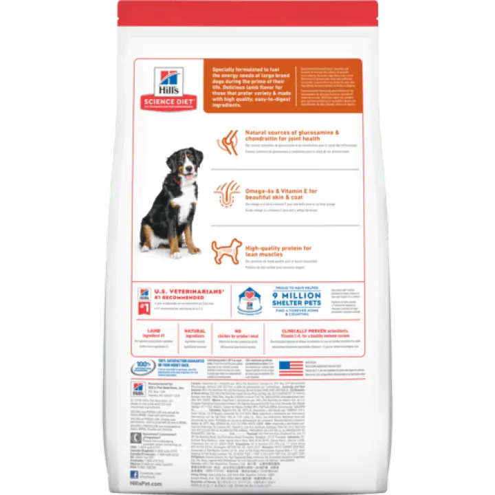 hills lamb and rice large breed