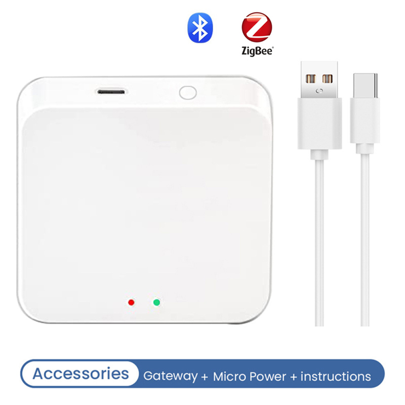 E Life Smart Store Tuya ZigBee 3.0 Smart Gateway Hub Multi-Mode Smart Home Bridge WIFI Bluetooth APP Wireless Remote Control Ensuring Stable Control Of 128 Devices Works For Alexa Google Home