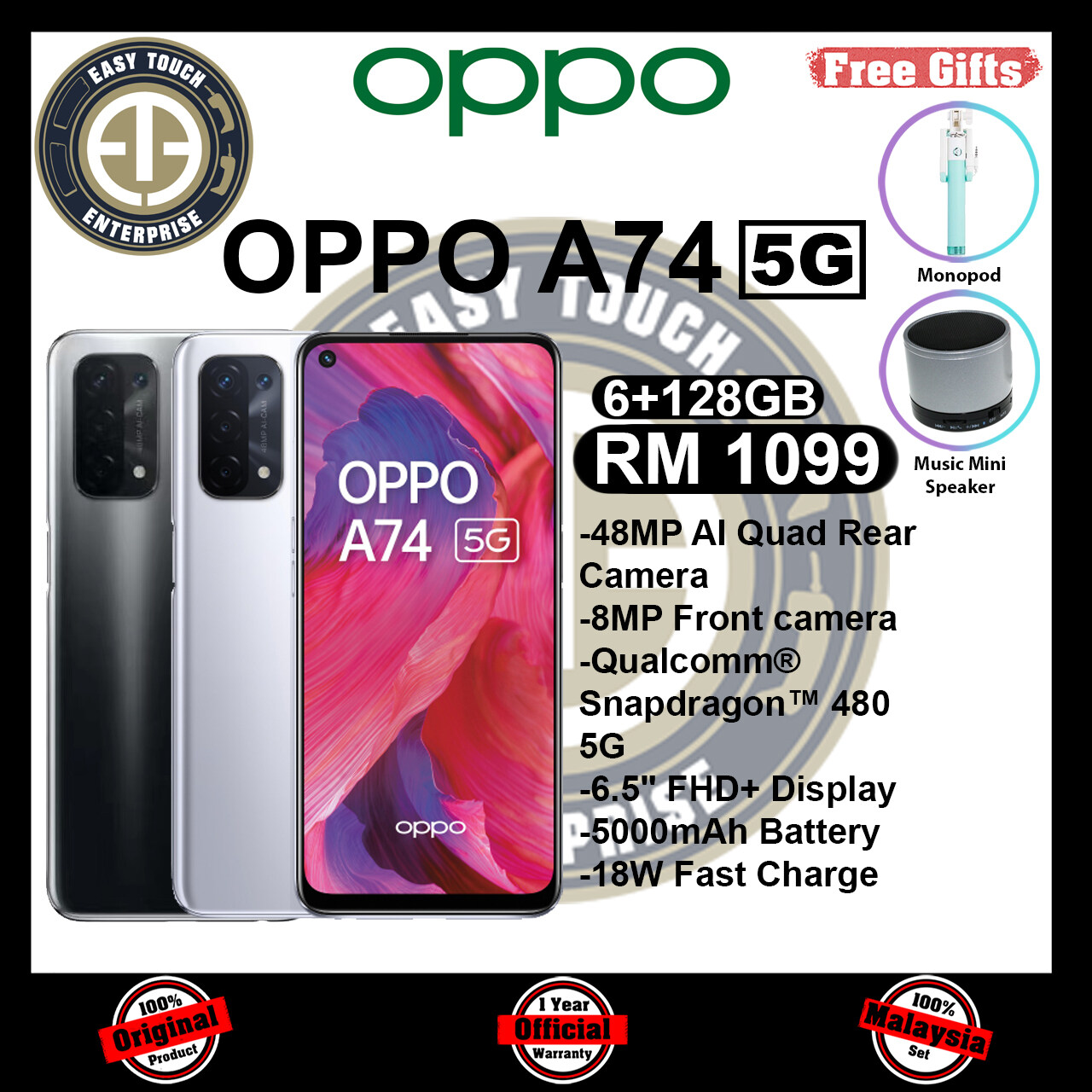 Beli oppo a74 5g mobile Pada Harga Terendah  Lazada.com.my