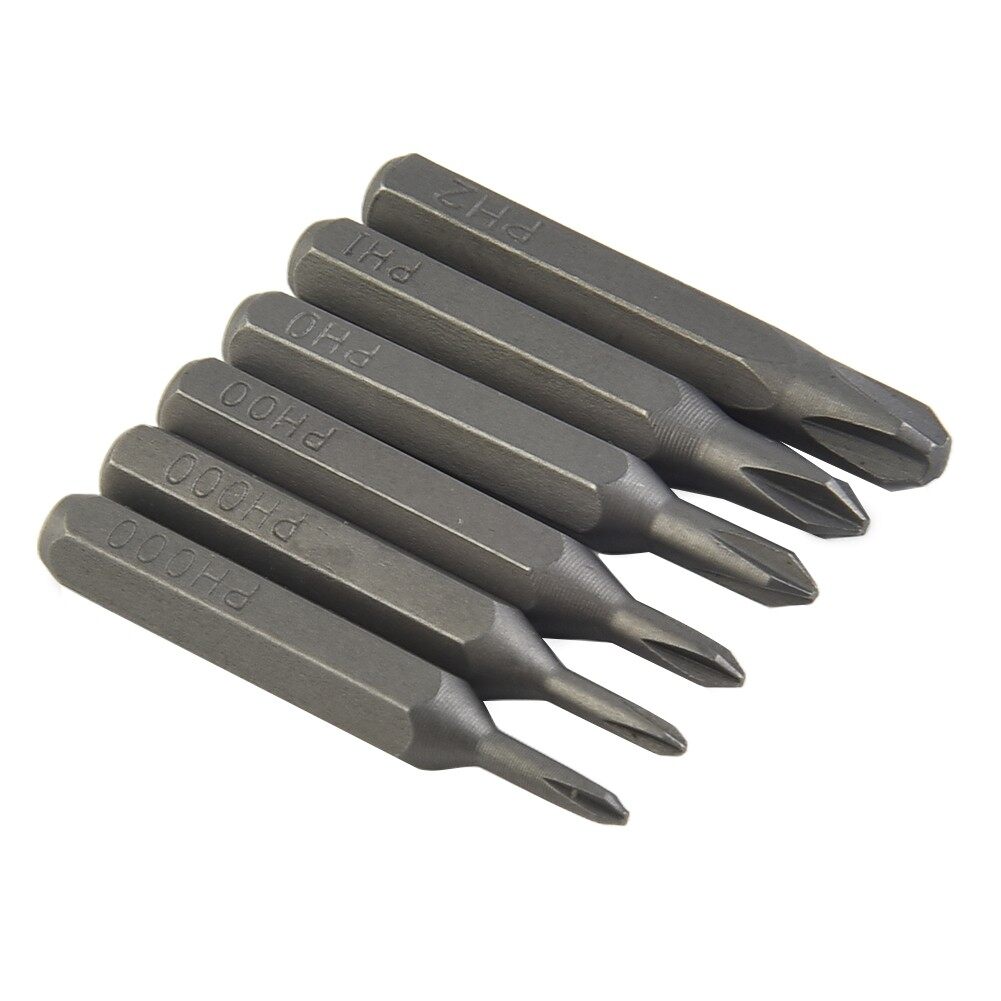 H4×28mm/Cross Screwdriver Bits PH0000 PH000 PH00 PH0 PH1 PH2 4mm Hex Shank