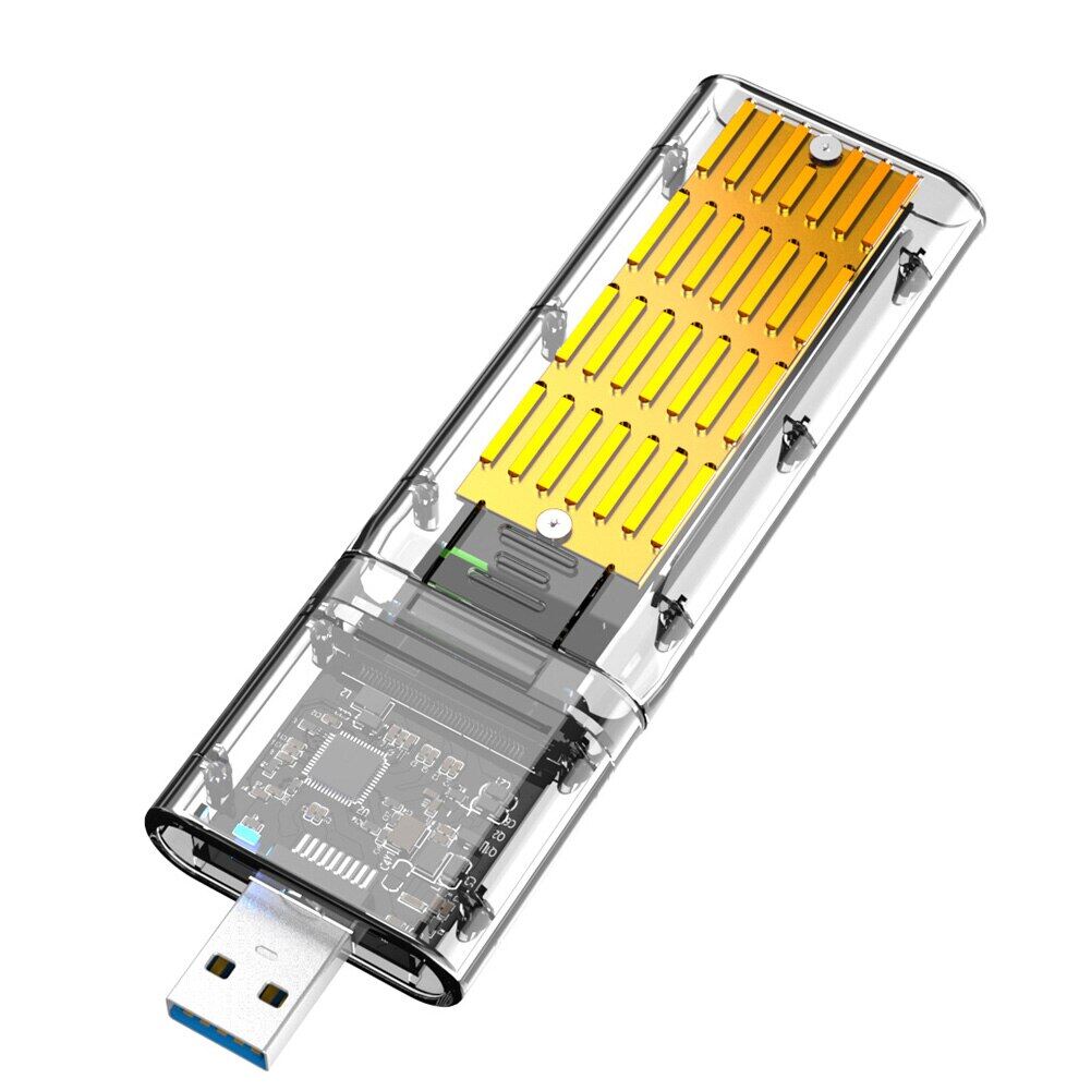 M.2 Hard Drive Enclosure High Speed USB3.0 Gen1 5Gbps Mobile Hard Disk Case For B Key M.2 SSD Enclosure
