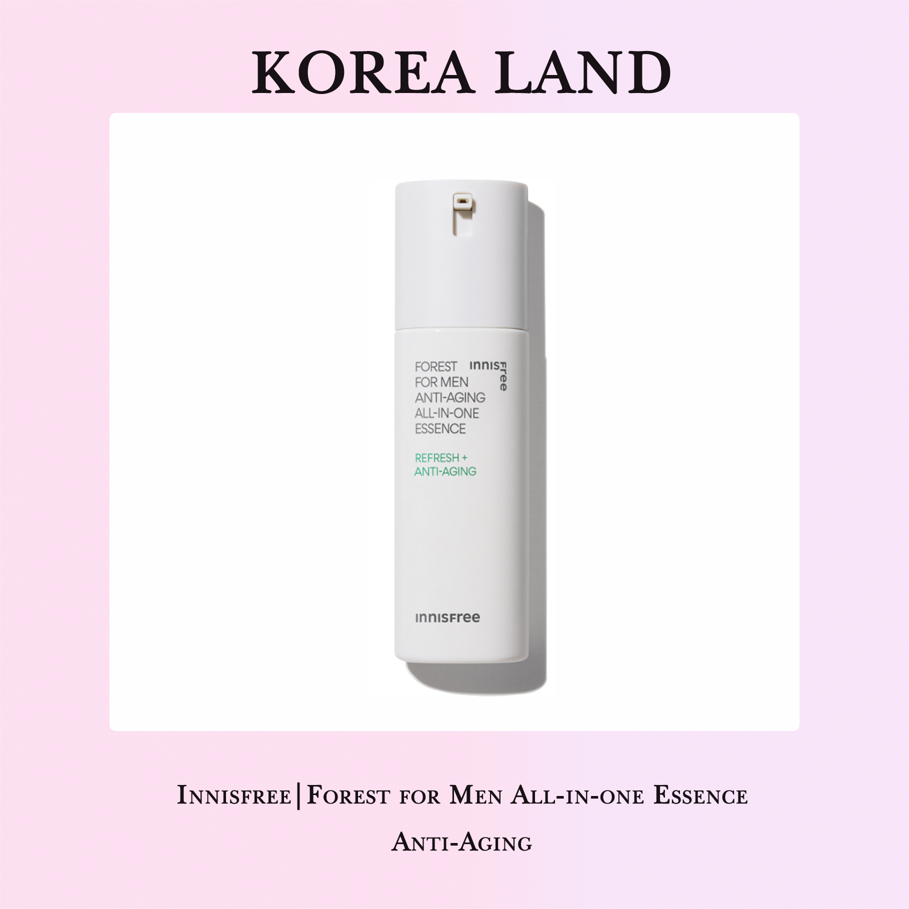 Innisfree | Forest for Men All-in-one Essence New Version 2023 - Anti Aging/Pore Care/Sensitive
