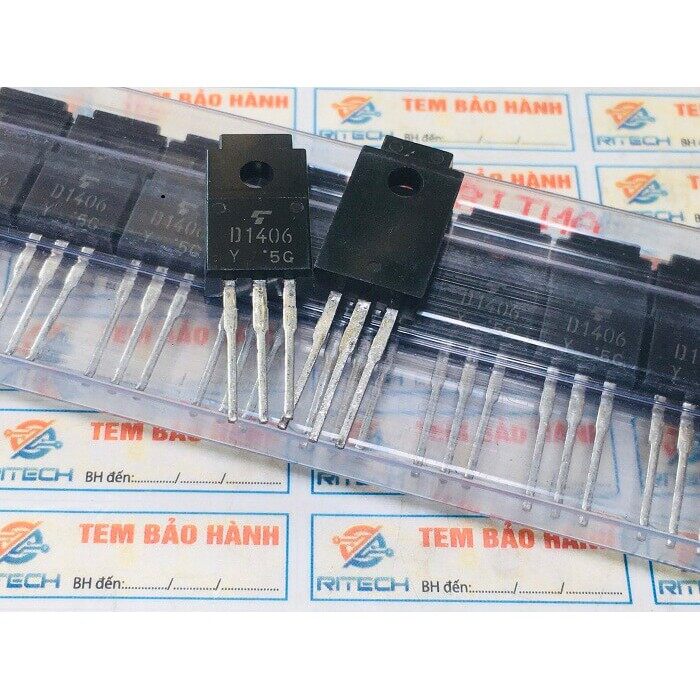 Combo 3 chiếc 2sd1406, d1406 3a/ 60v/25w npn transistor to-220