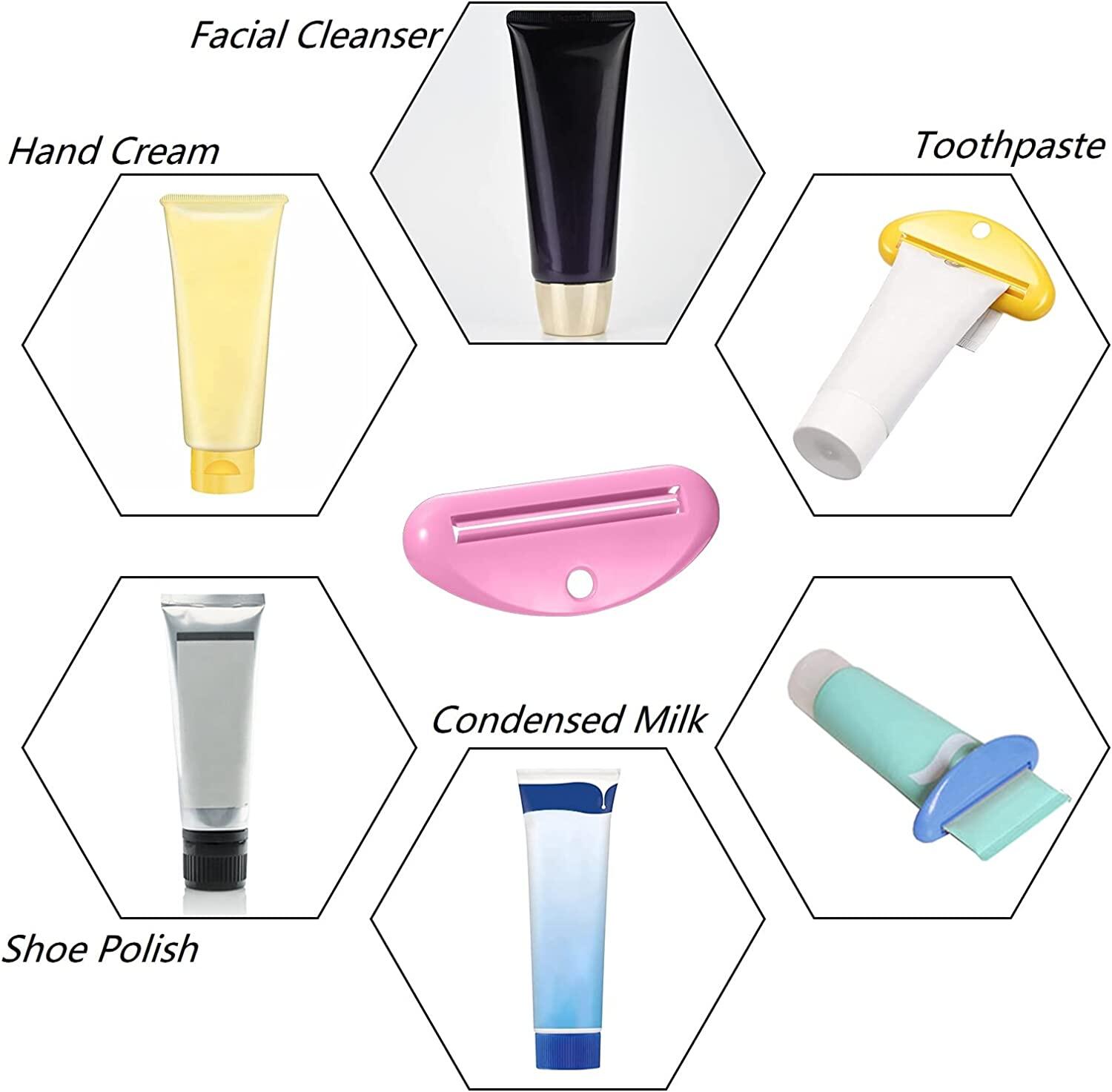 3 cái đồ nặn tuýp kem đánh răng Báo Chí Hướng dẫn sử dụng bóp kem đánh răng Clip-on Sữa rửa mặt ép đồ dùng phòng tắm