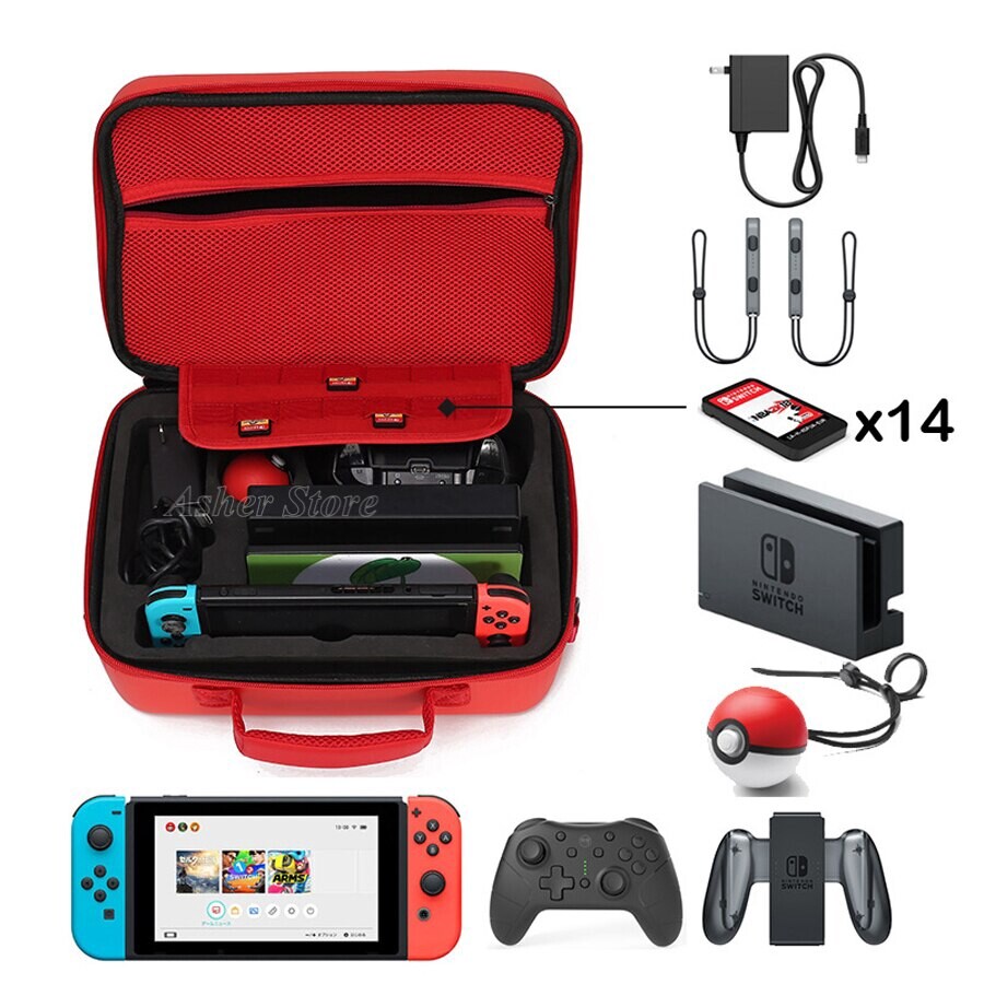 Hộp Đựng Nintendo Switch Túi Lớn Bảo Vệ Sang Trọng EVA Cho Máy Chơi Game NS Switch & Phụ Kiện