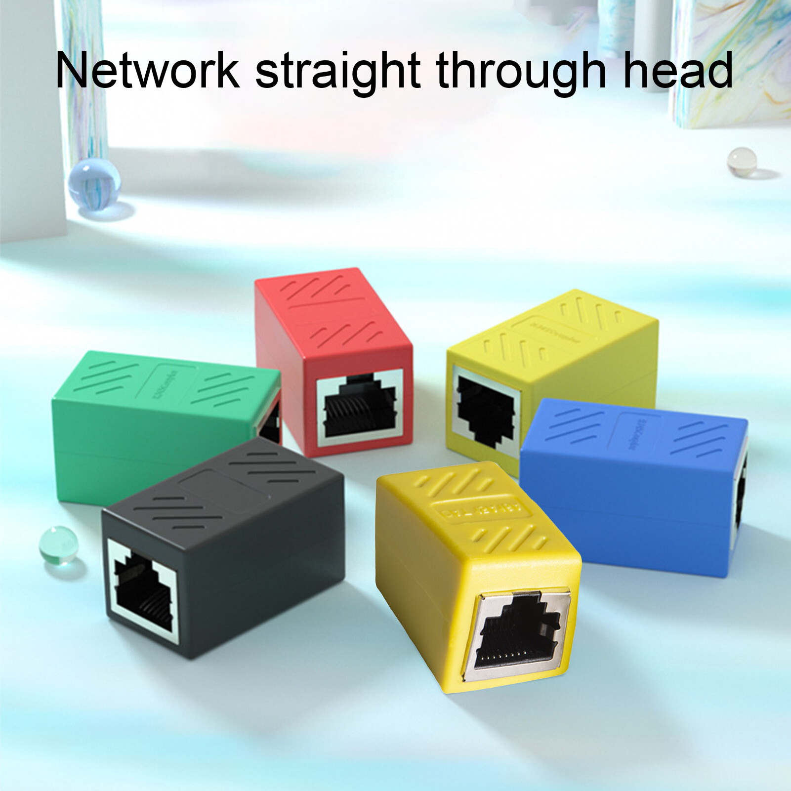 【CozyySpace】 Network Extender Stable Female to Female RJ45 LAN Cable Connector