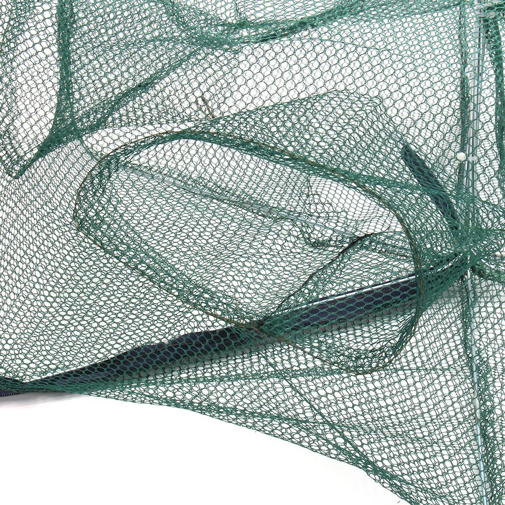 Folding 6 Hole Fishing Net Fish Crab Shrimp Cage Mesh Trap Casting Net