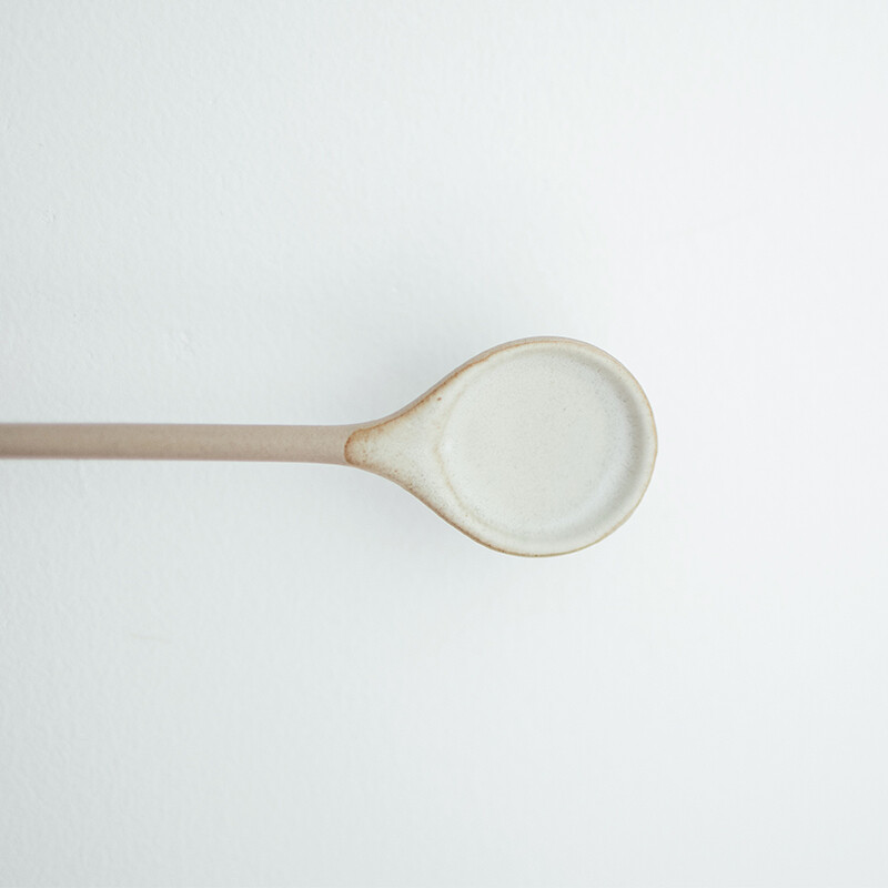 OMK Japanese Style Handmade Ceramic coffee spoon