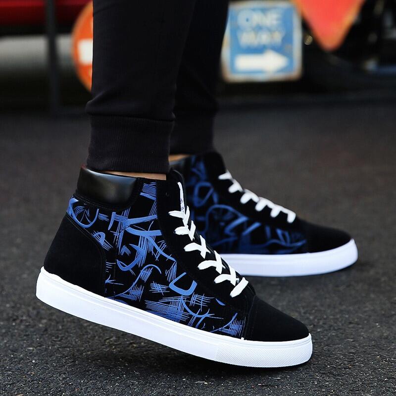 men's casual high top sneakers