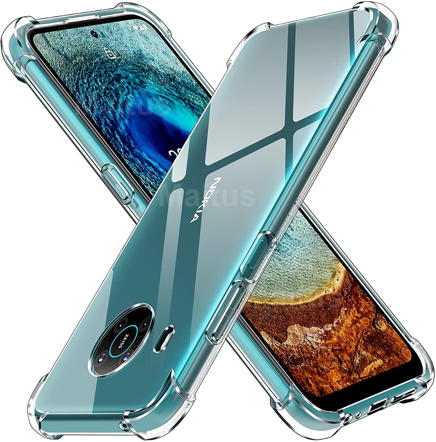 Ốp cho nokia x20 / nokia x10, ốp bảo vệ điện thoại bằng silicon tpu mềm chống sốc trong suốt siêu mỏng với giảm xóc vỏ bọc điện thoại góc