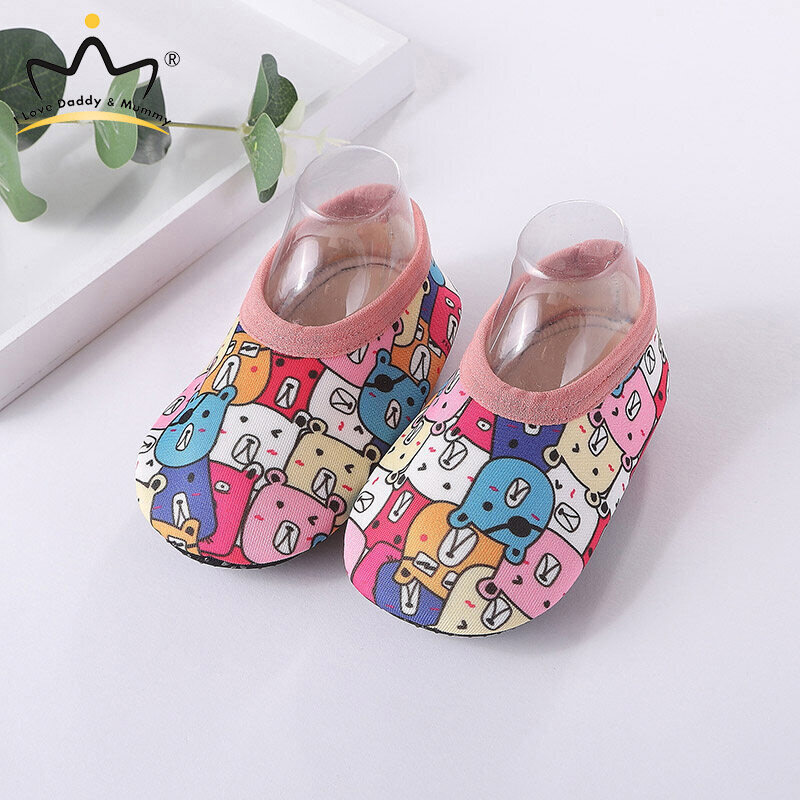 6 Months -2 Years Cartoon Baby Shoes Soft Sole Elastic Light Fabric Flats for Baby Boys Girls Non-slip Sole for Pre-walker Baby