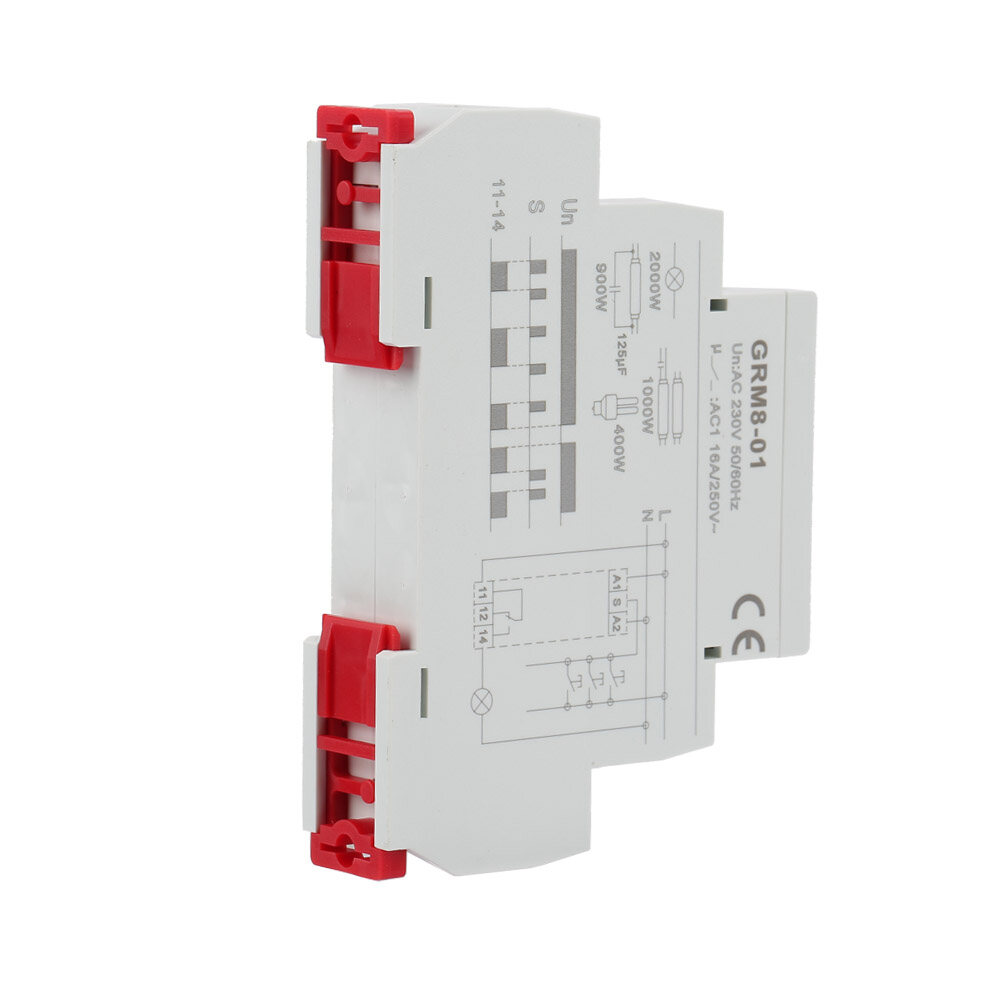 GRM8-01 Electronic Impulse Relay Latching Relay Memory Relay AC Impulse Relay 230V