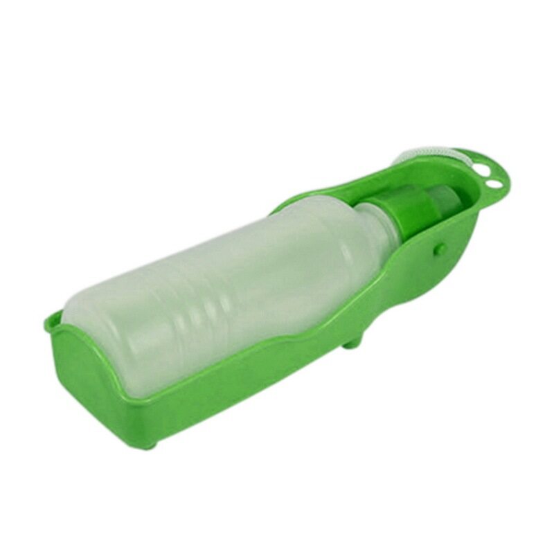 Bình Đựng Nước Cho Chó 250ML Bình Đựng Nước Cho Thú Cưng Ngoài Trời Di Động Màu Xanh Lá Cây