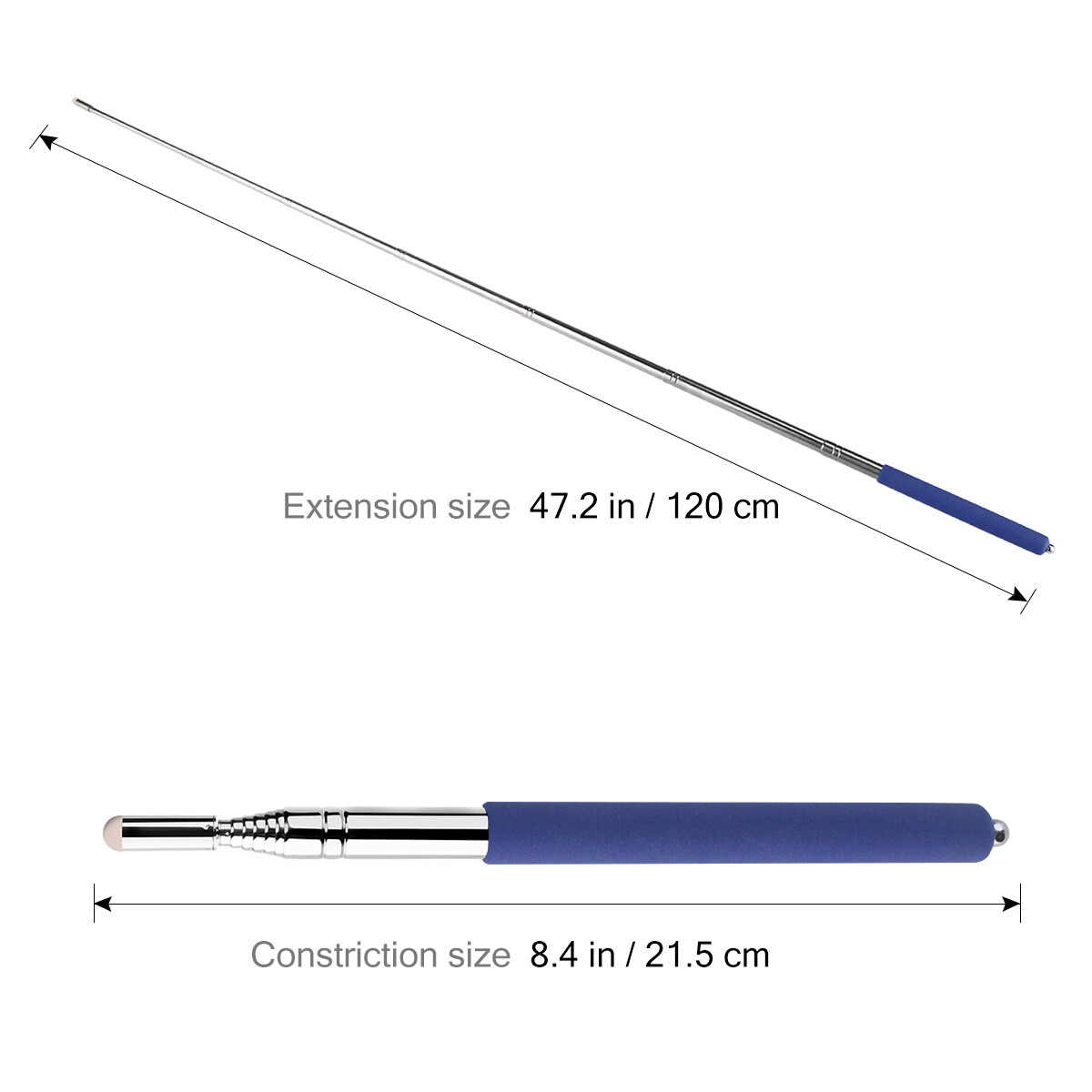 💖💖💖Pickegg Hand Pointer Extendable Telescopic Retractable Pointer Handheld Presenter Classroom Whiteboard Pointer