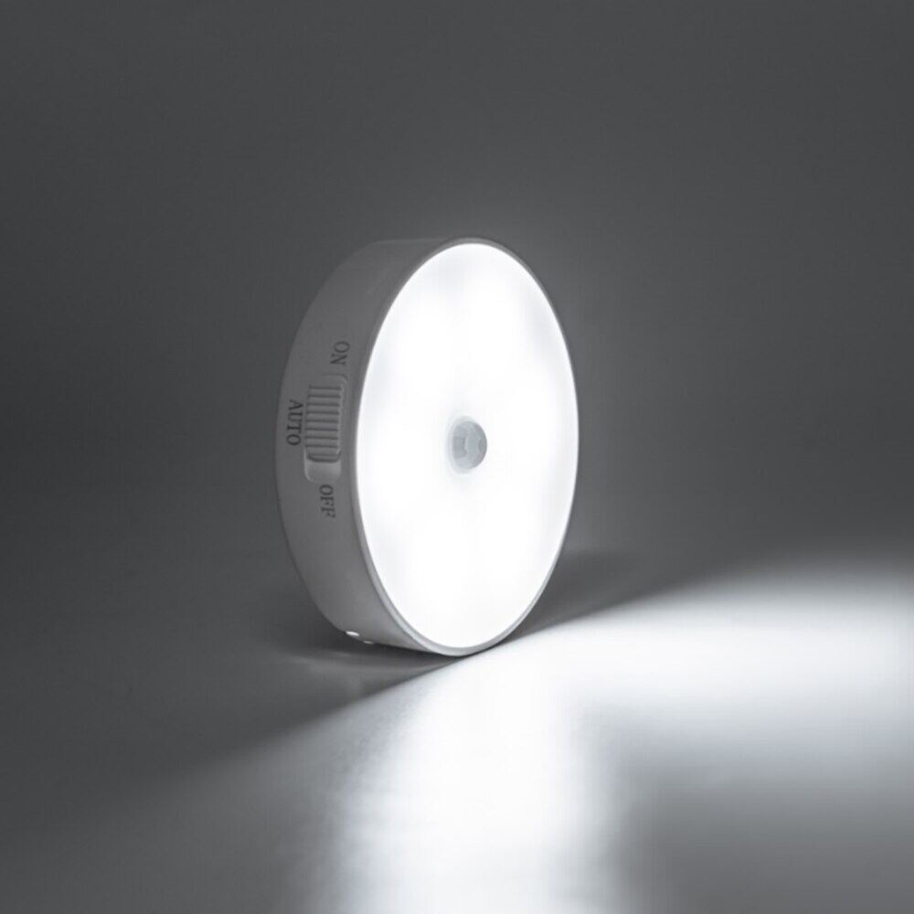 LED Night Light PIR Motion Sensor USB Rechargeable Night Light For Kitchen Cabinet Lamp Bathroom Stairs Warehouse Wall Lamp