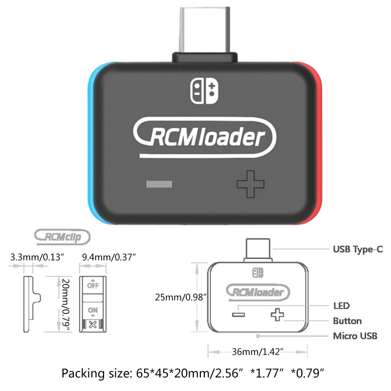 V5 RCM Loader Atmosphere USB Type-C Payload Bin Injector Transmitter for Switch PC Host Use U Disk Game