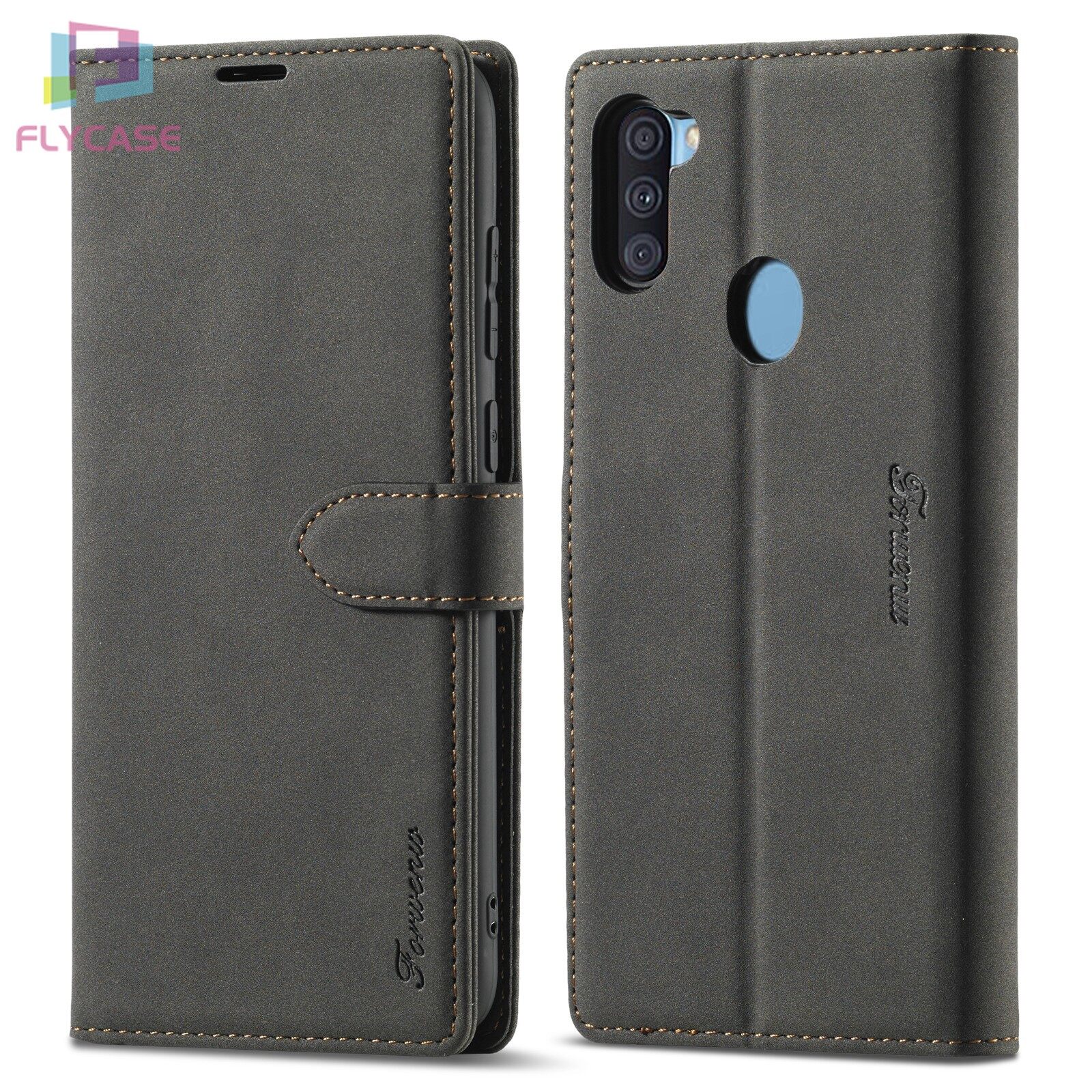 Case For Samsung Galaxy A11 (M11) PU Leather Flip Wallet Cover with Magnetic Closing Clasp Stand Card Slots Casing
