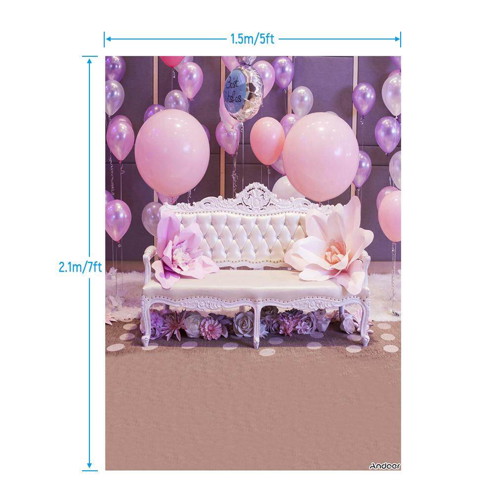 2.1m/5 Andoer 1.5 7ft Birthday Party Photography Background Blue I6M0 