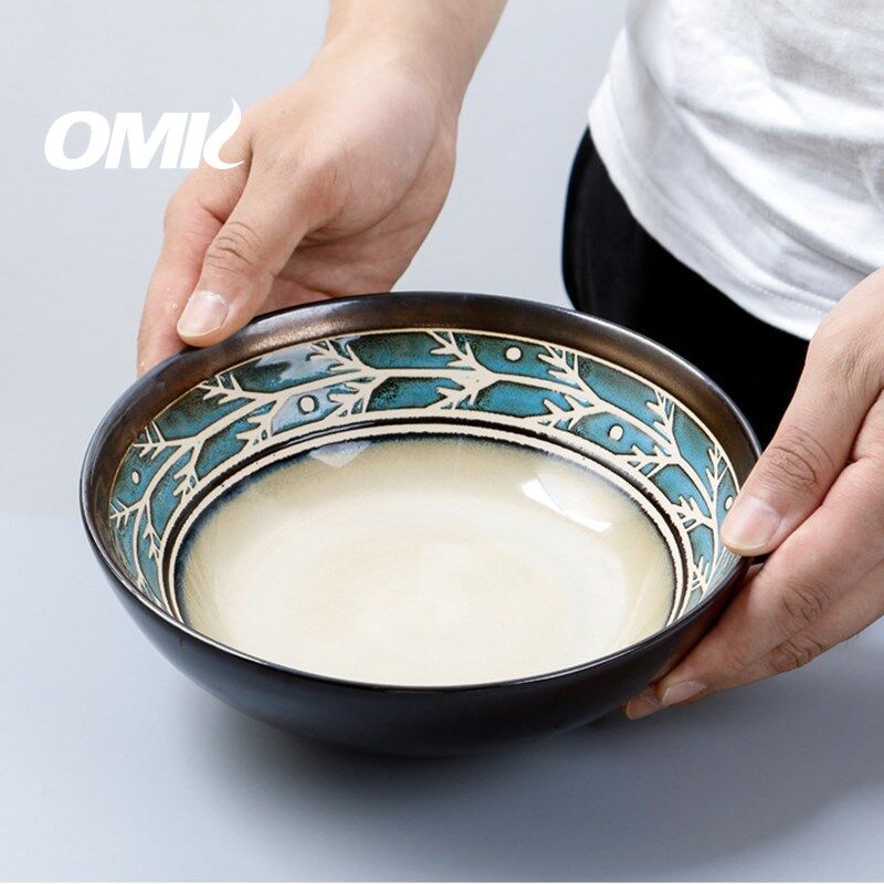 OMK American retro style Ceramic 4.8 inch bowl 420ML