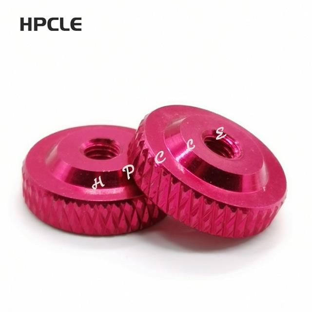 10pcs/lot m3 m4 m5 m6 knurled thumb nut w/ collar screw spacer washer aluminum alloy multicolor for fpv rc model toys