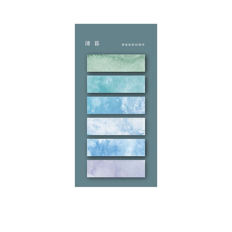 120 Sheets INS Gradient Color Index Stickers Lovely Classification Label Stickers