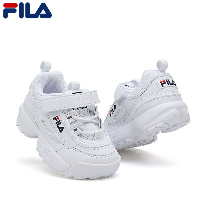 Filas hotsell white kids