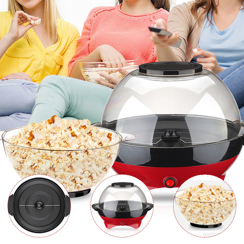 Máy Nhà Bếp Sản Xuất Bỏng Ngô Mini Tự Động Tại Nhà, Máy Làm Bỏng Ngô Ngô Tự Làm, Bỏng Ngô Điện 5L Có Thể Cho Dầu Đường