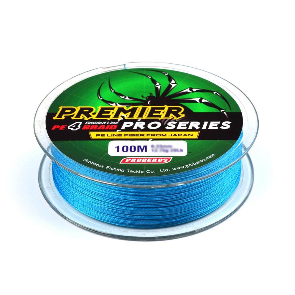 Honrane 100m 4 Stands Super Strong PE Braided Sea Fishing Line Multifilament Angling