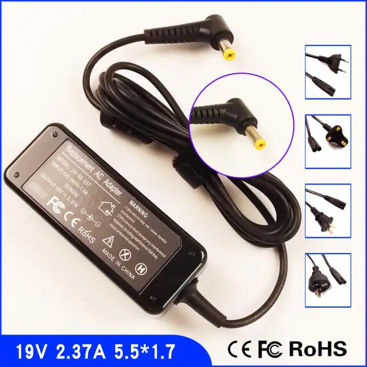 19v 2 37a Laptop Ac Adapter Charger For Acer Aspire Es1 131 Es1 420 Es1 421 Es1 432 Es1 411 Es1 431 Es1 520 Es1 311 Lazada Singapore