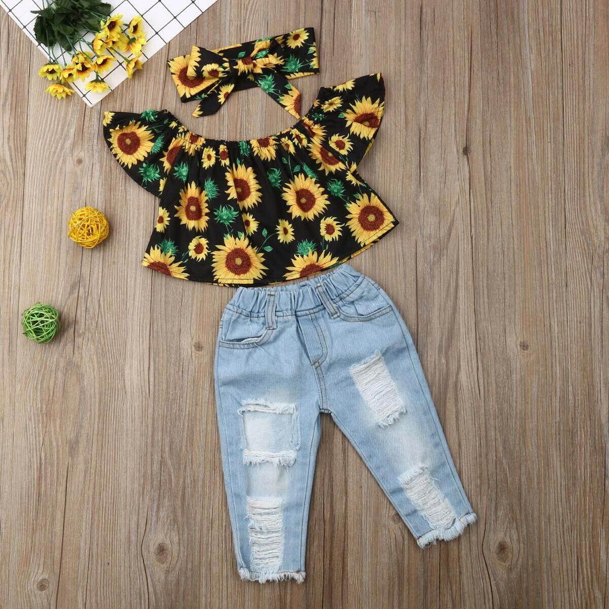 sunflower baby clothes